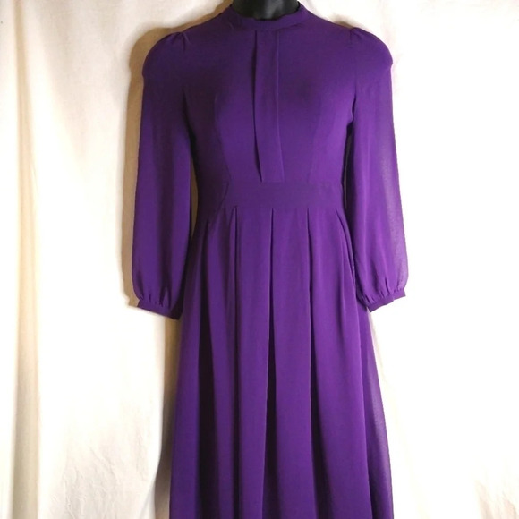 Purple Silk Dress💜 - Picture 1 of 11